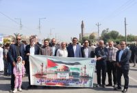 حضور مجموعه مخابرات خوزستان در راهپیمایی روز جهانی قدس  